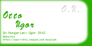 otto ugor business card
